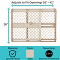 Toddleroo by North States - Supergate Ergo Baby Gate: Plastic Baby Gate for Stairs & Doorways - Adjustable Indoor Safety Gate - Made in USA - 26