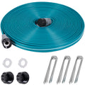 LINEX Sprinkler Soaker Hose 50 Ft for Garden Lawn Watering Hose with Hose Stakes