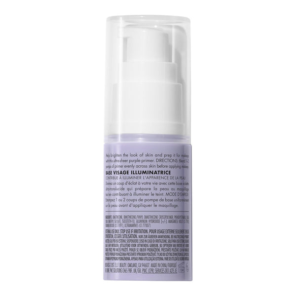 E.L.F. Brightening Lavender Face Primer, Face Makeup Primer for Neutralizing Uneven Skin Tones & Brightening Complexion, Vegan & Cruelty-Free