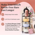 Kitsch Tea Tree Solid Shampoo & Coconut Oil Conditioner Bar, Shampoo and Conditioner Set for Clarifying Grease & Deep Moisturizing, Natural