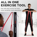 THERABAND CLX Resistance Band with Loops, 5-Foot Band Level 2 / Medium - Red Consecutive Loop