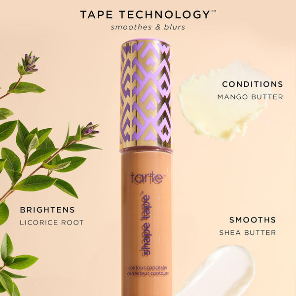 tarte shape tape concealer – Full-Coverage Creaseless Soft Matte Finish, Brightening Under-Eye & Face Makeup, 16hr Longwear, Vegan & Cruelty-Free