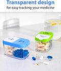 Extra Large Pill Organizer – Weekly Pill Box 7 Day AM PM for Big Vitamins & Supplements, Large Capacity Medication Dispenser with 7 Detachable