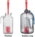ALINK 8-Pack Red Bottle Brush Cleaner Set - Long Cleaning Brush for Narrow Neck Wine/Beer Bottles, Thermos, Hummingbird Feeder, Spout, Lids and Straws