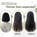 RUNATURE Clip in Hair Extensions Real Human Hair, Short Hair Extensions Clip Ins, Remy Human Hair for Women Double Weft 10 Inch 50G 3Pcs 6P22
