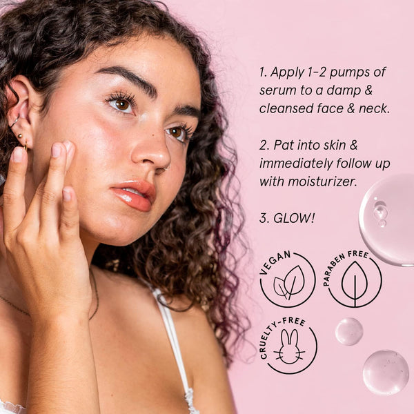 grace & stella Award Winning Hyaluronic Acid Serum (50ml/1.7 fl oz) Hydrating Hyaluronic Acid Serum for Face - Acido Hialuronico for Women -