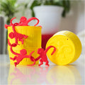 Spin Master Games, Barrel of Monkeys, Retro Linking Fun for Preschoolers, Family Games, 1 & Up Players, for Ages 3 & Up Barrel of Monkeys - Retro