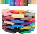 Aestd-ST Polymer Clay Kit 50 Colors, Oven Bake Modeling Clay for Kids | DIY Starter Kit, 20 Sculpting Tools & Accessory, Easy to Shape,