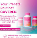 Pink Stork Total Prenatal Vitamins with DHA, Folate, Iron, Choline, and Vitamin B12 - Prenatals for Women to Support Fetal Development, Pregnancy