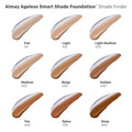 Almay Anti-Aging Foundation, Smart Shade Face Makeup with Hyaluronic Acid, Niacinamide, Vitamin C & E, Hypoallergenic-Fragrance Free, 200 Light