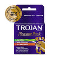 Trojan Pleasure Pack Lubricated Premium Latex Condom - 3 Ea, 6 Pack