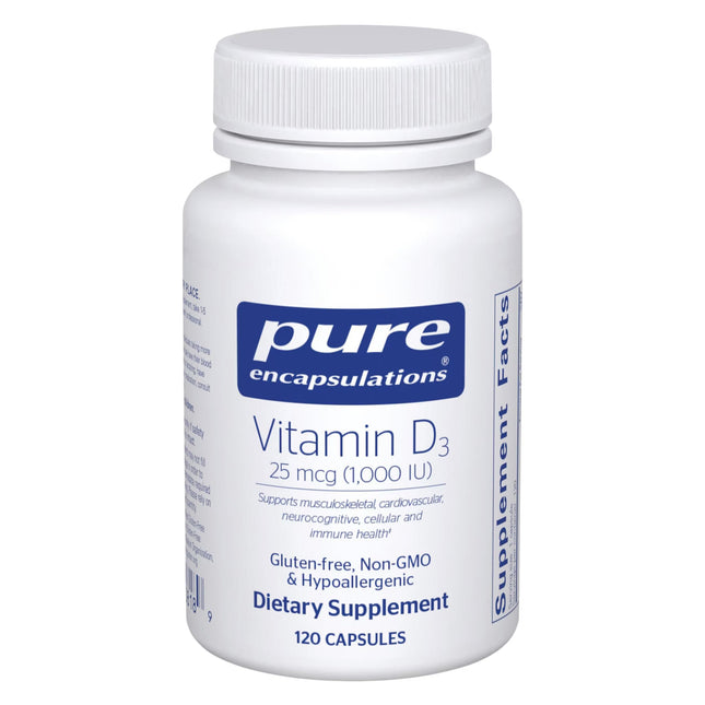 Pure Encapsulations Vitamin D3 25 Mcg (1,000 IU) - Supplement to Support Bone, J