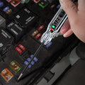 Upgraded Buzzer Automotive Test Light, DC 3-72V Heavy Duty Digital LED Circuit Tester with Voltmeter & Dual Color Polarity Indicate Light,
