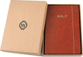 Wykeham'S Executive 2025-26 Daily Journal Planner – Customization Available – Mid-Year Academic Diary (Brown, 8.5"×5.5")