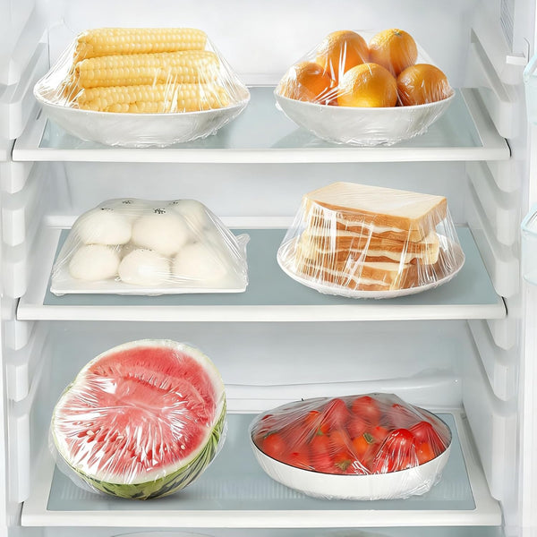 Homelove 300pcs Bowl Covers Bread Proofing - Plastic Wrap for Food Sourdough Bread Baking Rising Elastic Reusable Plate Covers Outdoor Food Fresh