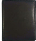 RFID Men'S Genuine Leather European Bifold Wallet Slim Hipster 2 Windows Bk