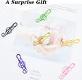 YOUDEFUL 120 Pcs Music Paperclips, Cute Metal Paper Clips in 6 Colors, Musical Notes Shaped Bookmark Clips, Musical Notes Clips Music Office