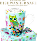 Divinity Boutique Owl Mug - Inspirational Ceramic Coffee Mug with Scripture for Women, Mom, Friends, Owl Lovers that is Colorful and Dishwasher
