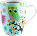 Divinity Boutique Owl Mug - Inspirational Ceramic Coffee Mug with Scripture for Women, Mom, Friends, Owl Lovers that is Colorful and Dishwasher