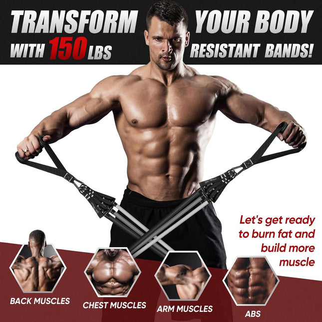 Resistance Bands, Exercise Bands for Working Out, Workout Bands Men, Fitness Ban