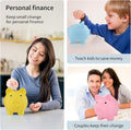 GADIEDIE Large Piggy Banks, Cute Plastic Pig Money Box, Piggy Bank for Girls and Boys, Unbreakable Plastic Coin Bank Fun Gifts for Birthday,