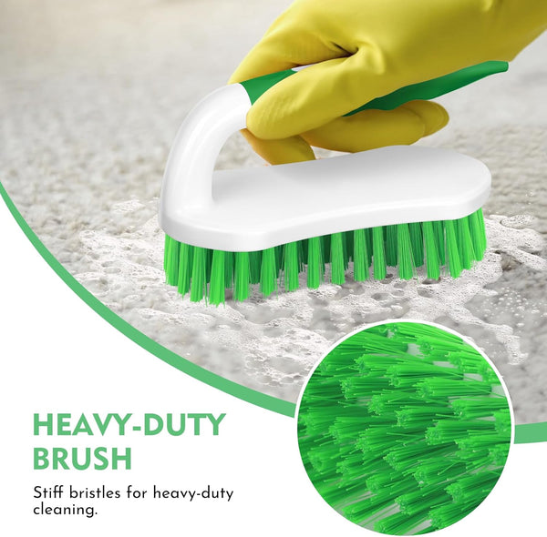 Setsail Scrub Brush, Heavy-Duty Scrub Brushes for Cleaning with Stiff Bristles Cleaning Brush for Shower, Bathroom, Carpet, Kitchen and Bathtub
