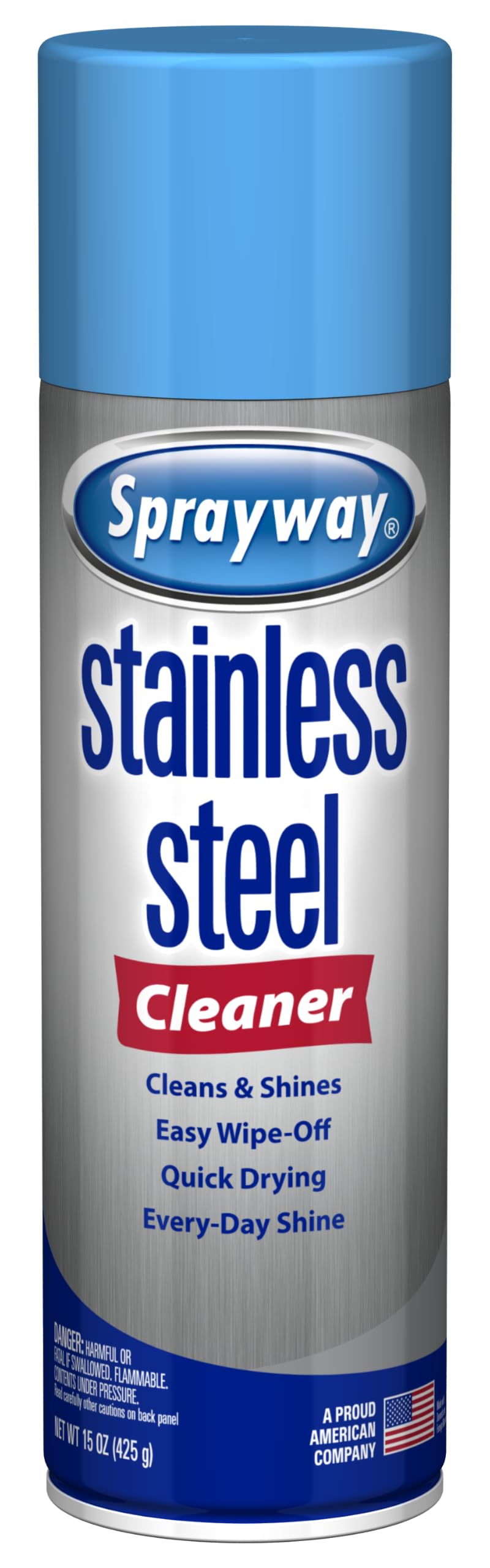 Sprayway Water-Based Stainless Steel Cleaner, 15 Fl Oz (Pack of 1) 15 Ounce (Pack of 1)