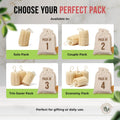 SERRENTO Loofah Body Scrubber Shower - Egyptian Luffa Sponge Pack of 3 Tan 1 Count (Pack of 3)