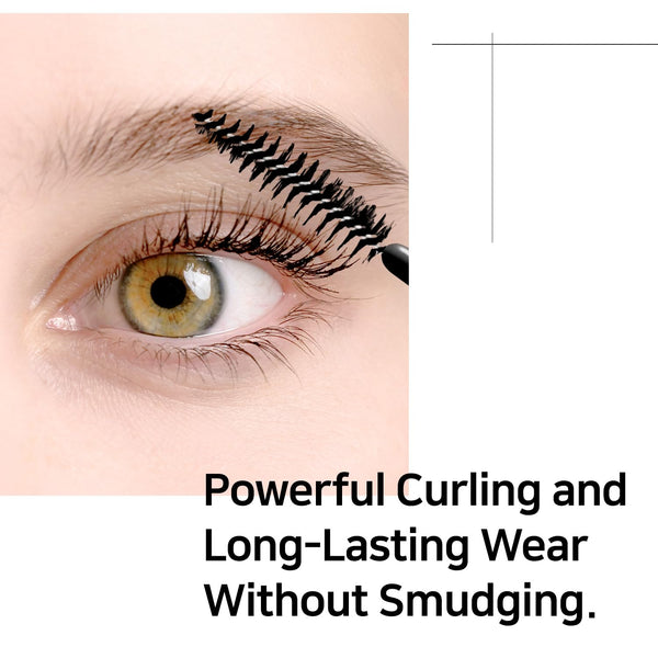 Waterproof Volumizing Black Mascara, Long-Lasting Lash Fixation with Peptide Care, Smudge-Proof, Lengthening Formula for Fuller, Bolder Eyelashes.