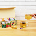 Organic India Tea Sampler Box Variety Pack - Tulsi Herbal Tea Gift Set, Hot Tea Assortment, Holy Basil, Ashwagandha, Turmeric Ginger, Sweet Rose,