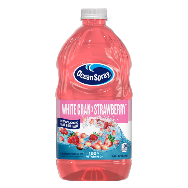 Ocean SprayÃÂ® White Cran-Strawberry Juice Drink, 64 Fl Oz Bottle (Pack of 1)