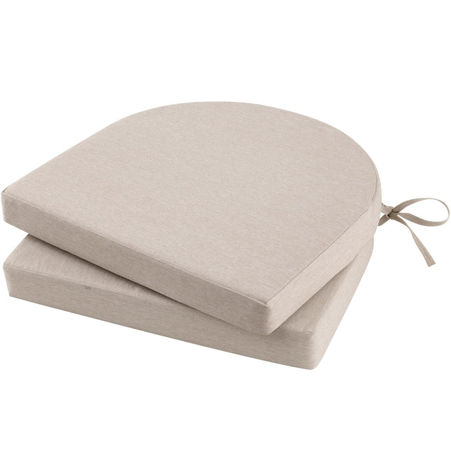 Topotdor Outdoor Chair Cushions Set of 2, Waterproof Patio Chair Cushions for Ou