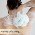 Bath Loofah Sponge Body Scrubber Shower Sponge Exfoliating Mesh Pouf Shower Ball Bath Sponges for Women and Men Bathing Accessories (4Pack 50G