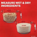 Pyrex Essentials (2-Pack) Glass Measuring Cups Set (1 & 2 Cup)