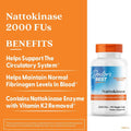 Doctor's Best Nattokinase 2000 FU Supplement for Men & Women - Supports Blood Flow, Heart Health, & Healthy Circulation, Nattokinase Enzyme