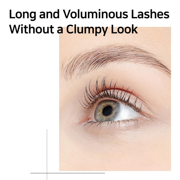 Waterproof Volumizing Black Mascara, Long-Lasting Lash Fixation with Peptide Care, Smudge-Proof, Lengthening Formula for Fuller, Bolder Eyelashes.