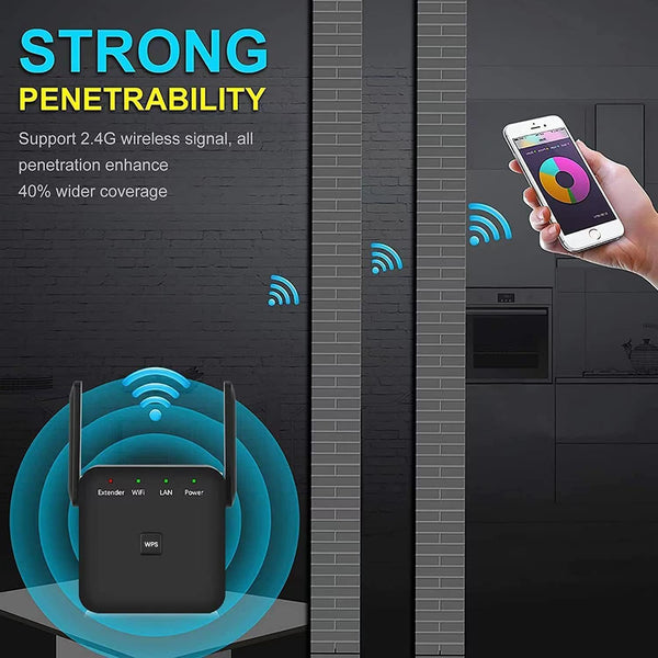2025 Fastest Wifi Extender, Wifi Repeater, Wifi Booster, Covers up to 10000 Sq.Ft and 60 Devices, Internet Booster - with Ethernet Port, Quick