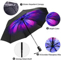 LLanxiry Compact Travel Umbrella, Windproof Automatic Umbrellas for Rain | Small, Portable, Folding, Lightweight, Waterproof, Backpacks, Purses,