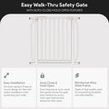 BalanceFrom Easy Walk-Thru Safety Gate for Doorways and Stairways with Auto-Close/Hold-Open Features, 30-Inch Tall, Fits 29.1-33.8 Inch Openings,