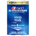 Crest 3Dwhitestrips Vivid plus Whitestrips 3D White, 10 Treatments + 1 Hour Express 2 Treatments Teeth Whitening Kit, 8 Levels Whiter, Crest Teeth