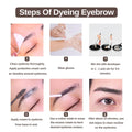 2-In-1 Eyelash & Eyebrow Kit, Professional Lash & Brow Color Kit, Lasting for 6 Weeks DIY Hair Coloring for Salon Home Use 7Ml (Black)