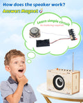 Poraxy Science Kits for Kids Age 8-12 12-14, STEM Kits 8-10, Build Your Own FM Radio Kit, Electronic Circuits DIY Experiment Engineering Building