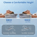 Cervical Neck Pillow for Pain Relief, Adjustable Ergonomic Memory Foam Pillow for Neck and Shoulder Pain, Orthopedic Contour Support Pillows for