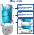 Gideal Flying Insect Trap Indoor Plug in Bug Light Catcher Insect Killer Gnats Mosquito White (Device + 5 Glue Cards)