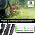 Terre Products, 3 Pack High Lift Lawn Mower Blades, 48 Inch Deck, Compatible with Poulan, Craftsman, Husqvarna YTH2348, YTH24V48, Replacement for
