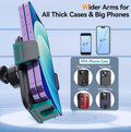 Car Phone Holder Mount, [Military-Grade Suction & Super Sturdy Base] 3 in 1 Universal Phone Mount for Car Dashboard Windshield Air Vent Car Mount