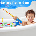 CozyBomB™ Magnetic Fishing Toys Game Set for Kids | Water Table Bathtub Kiddie Pool Party Pole Rod Net, Outdoor Plastic Floating Fish, Toddler