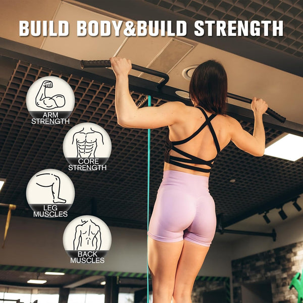 RitFit Pull Up Assist Band in Natural Latex for Stretching and Mobility Pink