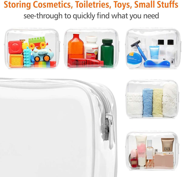 DUSLANG 17 Inch Laptop Backpack for Travel Water Resistant College Backpack for Women Laptop Bag with USB Charging Port and Clear Toiletry Bag