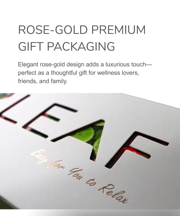 EZR LEAF Pura Caffeine-Free Herbal Tea Collection, 22ct Pyramid Tea Bags, Floral & Fruit Tea Gift Set with Lemon Verbena, Chamomile Mint,